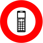 Téléphone portable interdit